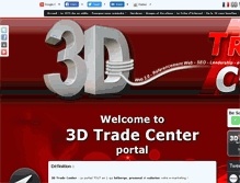Tablet Screenshot of 3d-trade-center.com
